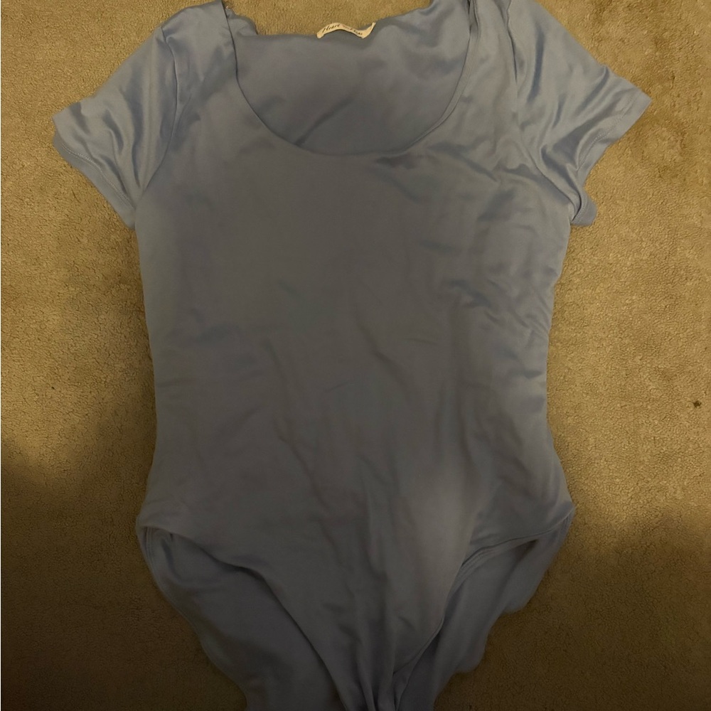 Light Blue Short Sleeve Bodysuit